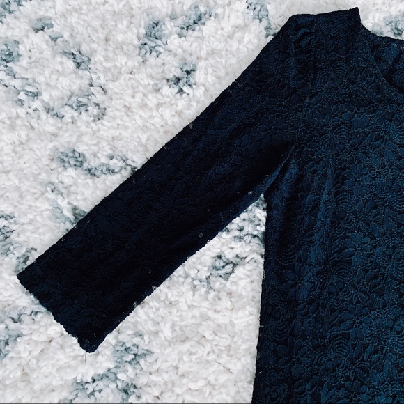 White Stone Stretchy Lacy Mini Dress - Picture 3 of 5